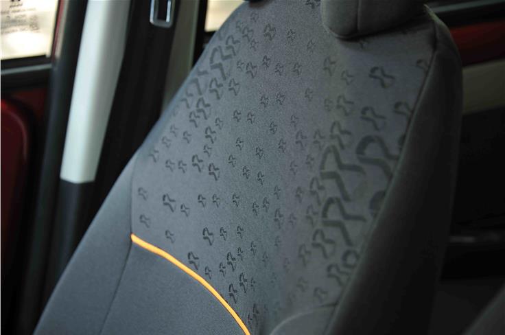 New, darker upholstery on the GenX Nano XTA mimics the 'infinity motif' from the grille.